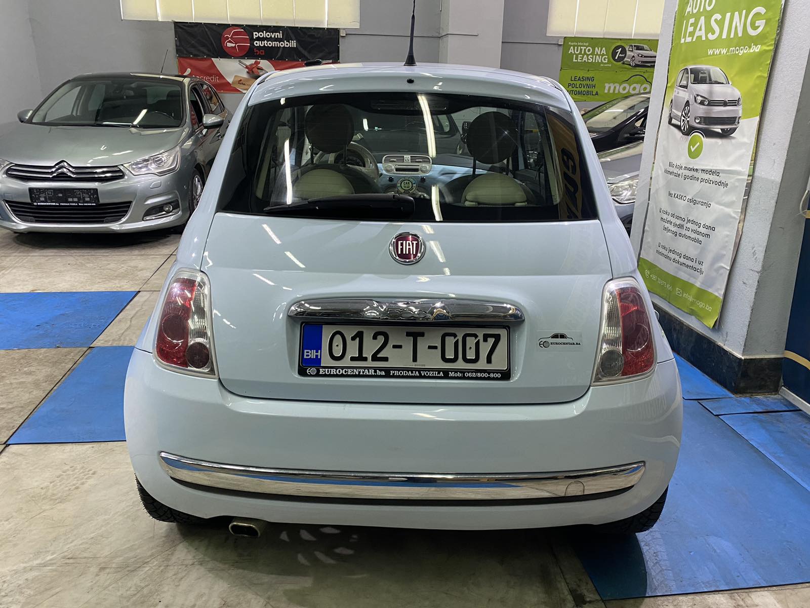 FIAT 500 1.2 , 2008 GODINA, PANORAMA, REGISTROVAN