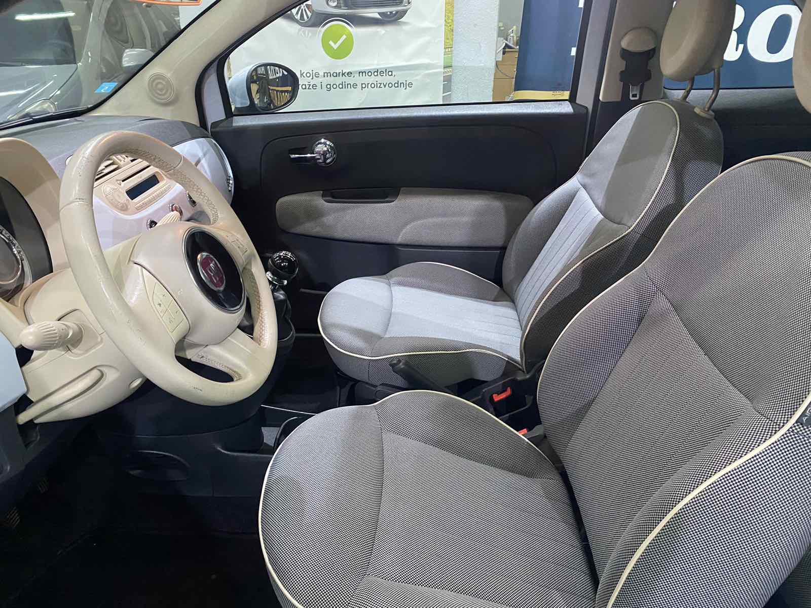 FIAT 500 1.2 , 2008 GODINA, PANORAMA, REGISTROVAN