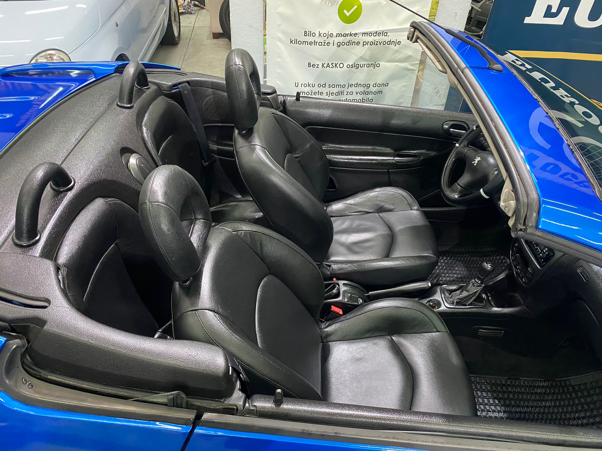 PEUGEOT 206 2.0 BENZIN, KABRIOLET,KOŽA,2001 GOD.